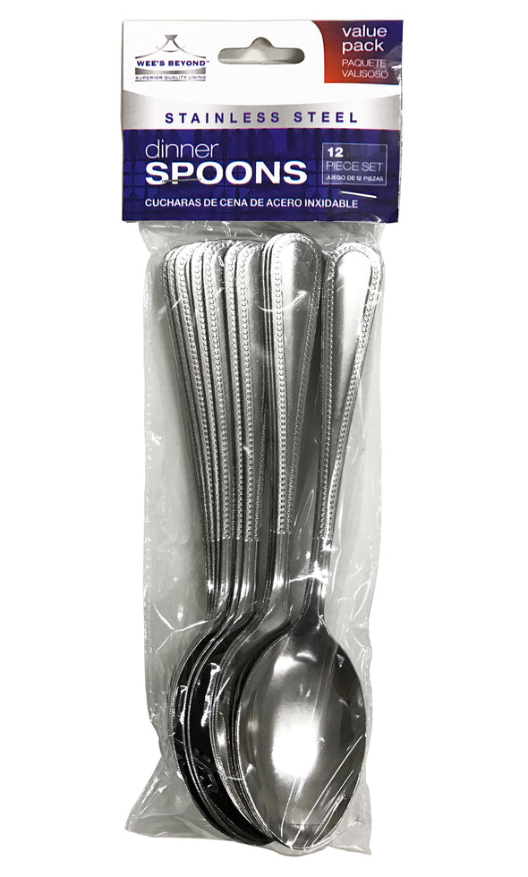 #5504 Dinner Spoons 12-pc Set (case pack 24 set/ master carton 48 set)