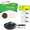 #6221 Non-Stick Fry Pan with Lid 8" (case pack 10 pcs)