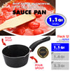 #6253 Non-Stick Sauce Pan with Two Pour Spouts 1.1Qt (case pack 12 pcs)