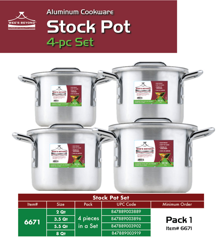 6271-44 Large Stock Pot 40 Qt (case pack 2 pcs) – WEE'S BEYOND WHOLESALE