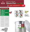 #6673-A Aluminum Steamer Stock Pot Set of 4 (case pack 1 set)