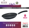 #6815-08 Carbon Steel Non-Stick Fry Pan 8" (case pack 12 pcs)