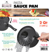#6822-PP18 Non-Stick Pasta Sauce Pan with Lock Lid 3 Qt (case pack 6 pcs)