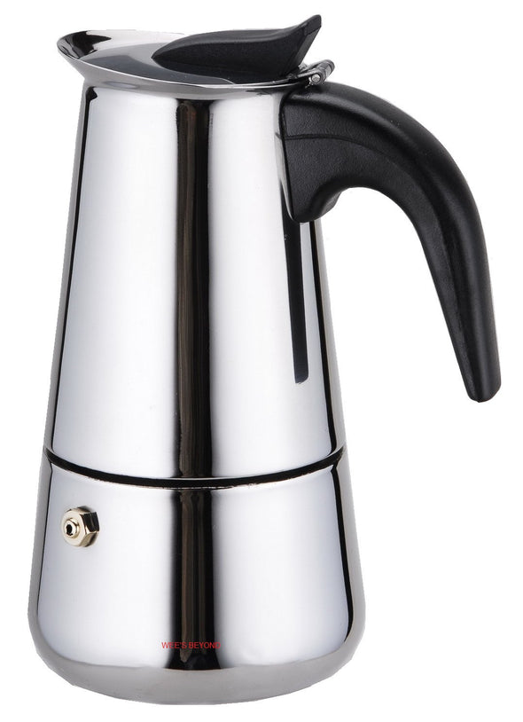 #7522-06 Brew-Fresh Stainless Steel Expresso Maker Medium 6-cup (case pack 12 pcs)