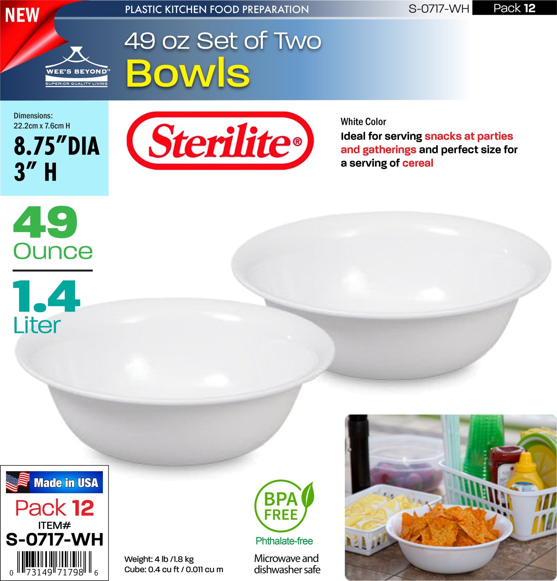 Sterilite Bowls 