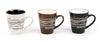 #8008-A Mug Tree Set- 6 Mugs with Stand 12oz V Shape (case pack 6 pcs)