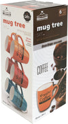 #8008-B Mug Tree Set- 6 Mugs with Stand 13oz Drum Shape (case pack 6 pcs)