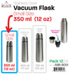 #A86-8001 Stainless Steel Vacuum Flask 350 ml/12 oz Small (case pack 12 pcs/ master carton 24 pcs)