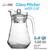 #B169-501902 Glass Pitcher with Lid 1.32 L (case pack 12 pcs)
