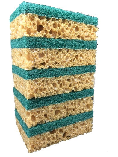 #B175-502747 5 Pcs Sponge Scouring Pad (case pack 72 pcs)