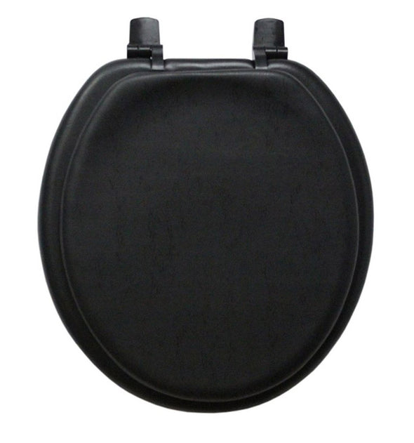 #B260-BLK-KY02X Plain Soft Toilet Seat - Black (case pack 6 pcs)