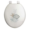 #B261-WHT-T11 Embroidery Soft Toilet Seat - White (case pack 6 pcs)