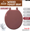 #B262-BUR-M79 Wood Toilet Seat - Burgundy (case pack 6 pcs)