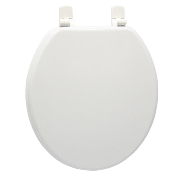 #B262-WHT-M75 Wood Toilet Seat - White (case pack 6 pcs)