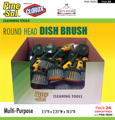 #PNS-76210 Pine-Sol Round Head Dish Brush (case pack 24 pcs)