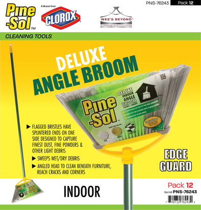 #PNS-76243 Pine-Sol Indoor Deluxe Angle Broom (case pack 12 pcs)