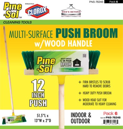 #PNS-76246 Pine-Sol Multi-Surface Push Broom (case pack 6 pcs)