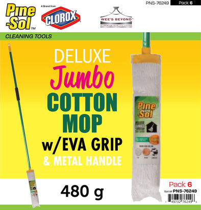 #PNS-76249 Pine-Sol Deluxe Jumbo Cotton Mop (case pack 6 pcs)