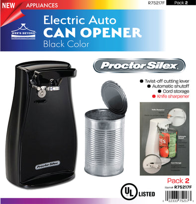 2-in-1 Black Electric Can Opener CO450B