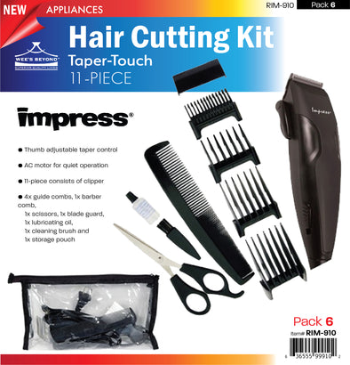 #RIM-910 Impress 11-pc Taper-Touch Hair Cutting Kit (case pack 6 pcs)