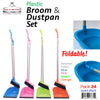 #Y-27635 Broom and Foldable Dustpan Set (case pack 24 pcs)