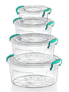 #W02-1150 Multi Rectangle Round Storage Box 4-pc Set (case pack 12 pcs)