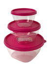 #W02-1151 Smarties Round Storage Bowl 3-pc Set (case pack 24 pcs)