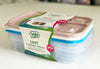 #W02-1383 Smart 3-Divided Food Storage Box 3 pcs Pack (case pack 12 pcs)