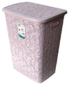 #W08-1075-SF.PPL Lace Style Laundry Hamper 57 Liters - Soft Purple (case pack 2 pcs)