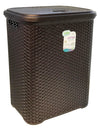 #W08-1106-DK.BRW Rattan Style Laundry Hamper 55 Liters - Dark Brown (case pack 2 pcs)