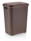 #W08-1109-DK.BRW Rattan Style Laundry Hamper 35 Liters - Dark Brown (case pack 2 pcs)