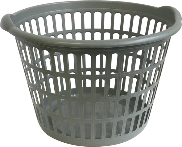 #W2292 Round Style Laundry Basket 18" Dia x 11" H - Hunter Green (case pack 6 pcs)